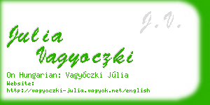 julia vagyoczki business card