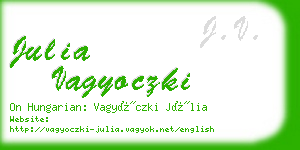 julia vagyoczki business card